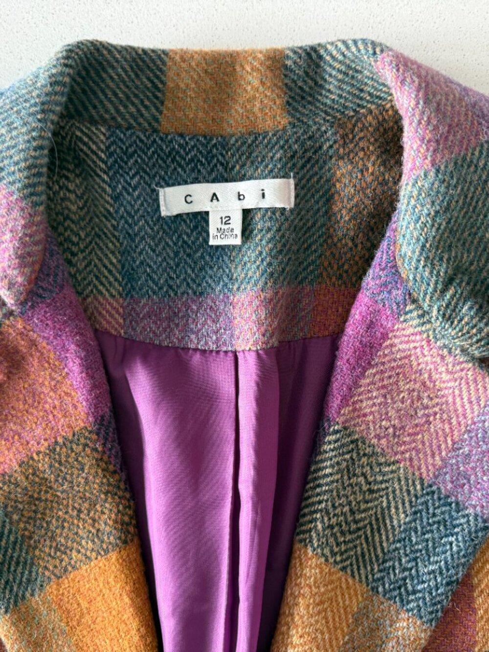 CAbi Plaid Wool Blend Blazer - Picture 5 of 9